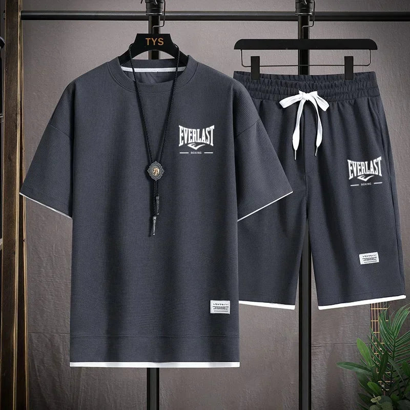 Completo estivo uomo EVERLAST – Stile sportivo e comfort Completo coordinato da uomo firmato EVERLAST