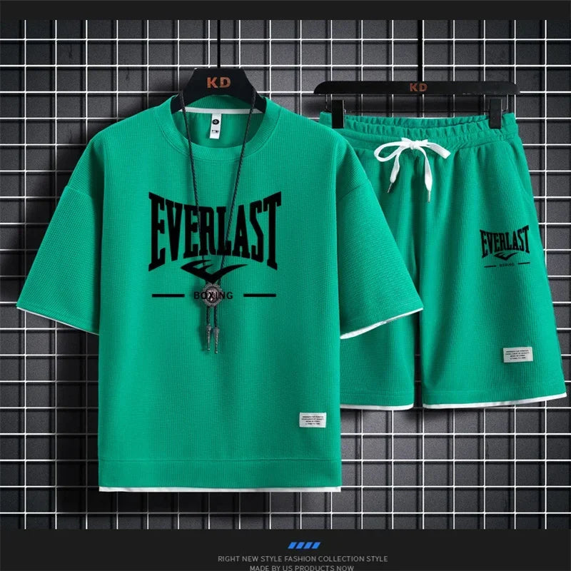 Completo estivo uomo EVERLAST – Stile sportivo e comfort Completo coordinato da uomo firmato EVERLAST