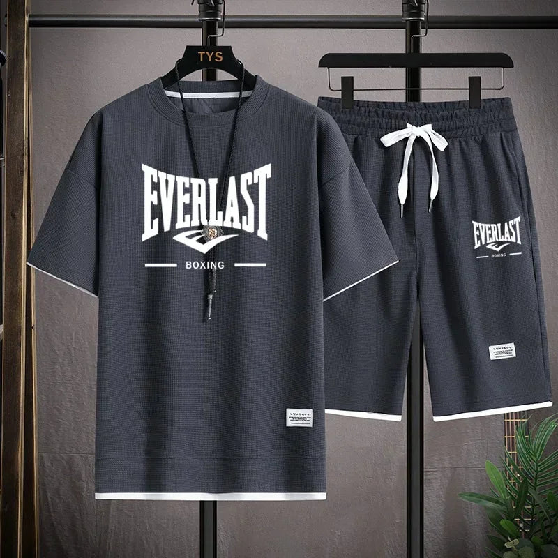 Completo estivo uomo EVERLAST – Stile sportivo e comfort Completo coordinato da uomo firmato EVERLAST
