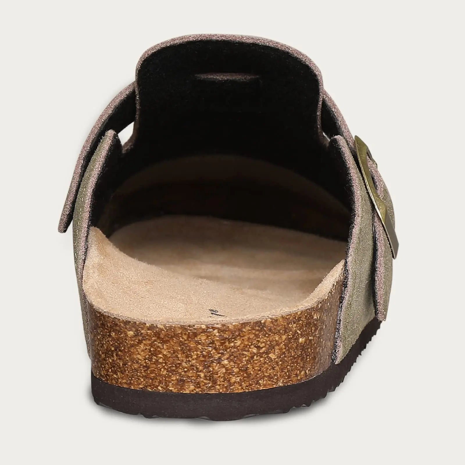 Cow Suede Cork Slippers For Men