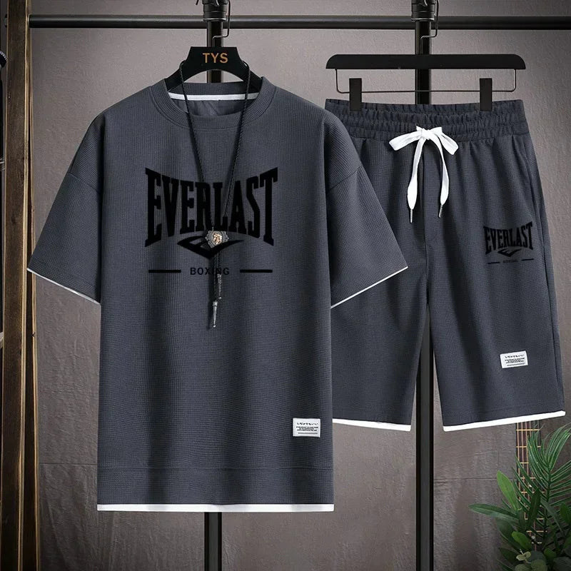 Completo estivo uomo EVERLAST – Stile sportivo e comfort Completo coordinato da uomo firmato EVERLAST
