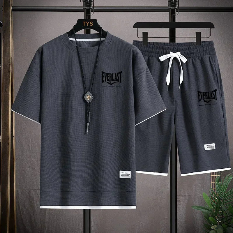 Completo estivo uomo EVERLAST – Stile sportivo e comfort Completo coordinato da uomo firmato EVERLAST