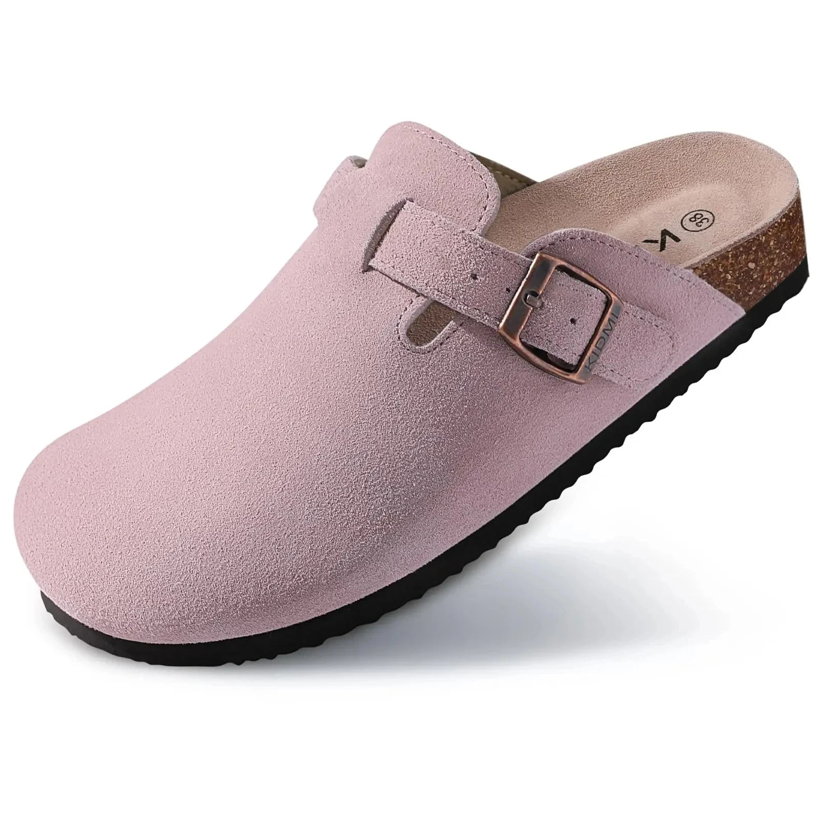Cow Suede Cork Slippers For Men