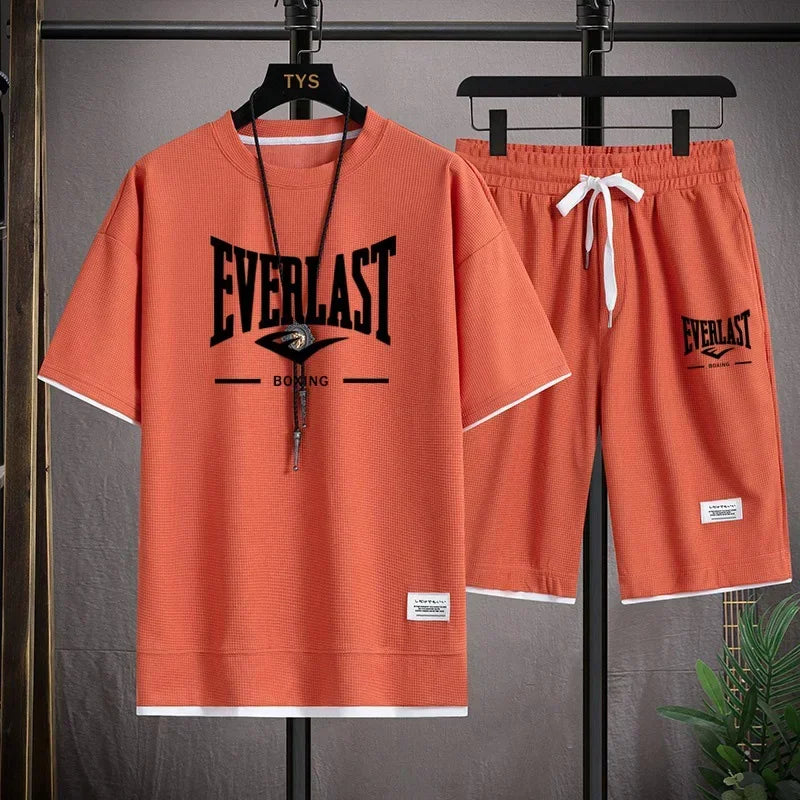 Completo estivo uomo EVERLAST – Stile sportivo e comfort Completo coordinato da uomo firmato EVERLAST