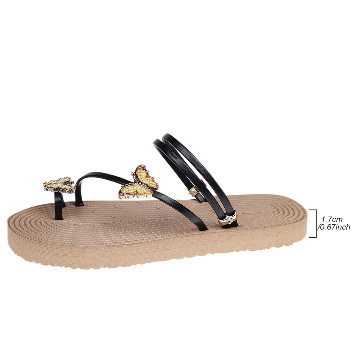 Elegant flat sandals. They combine comfort and style effortlessly.