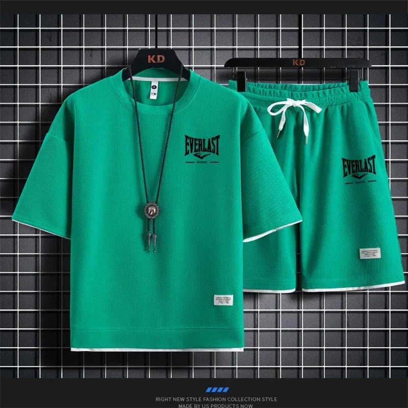Completo estivo uomo EVERLAST – Stile sportivo e comfort Completo coordinato da uomo firmato EVERLAST