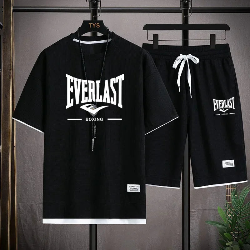 Completo estivo uomo EVERLAST – Stile sportivo e comfort Completo coordinato da uomo firmato EVERLAST