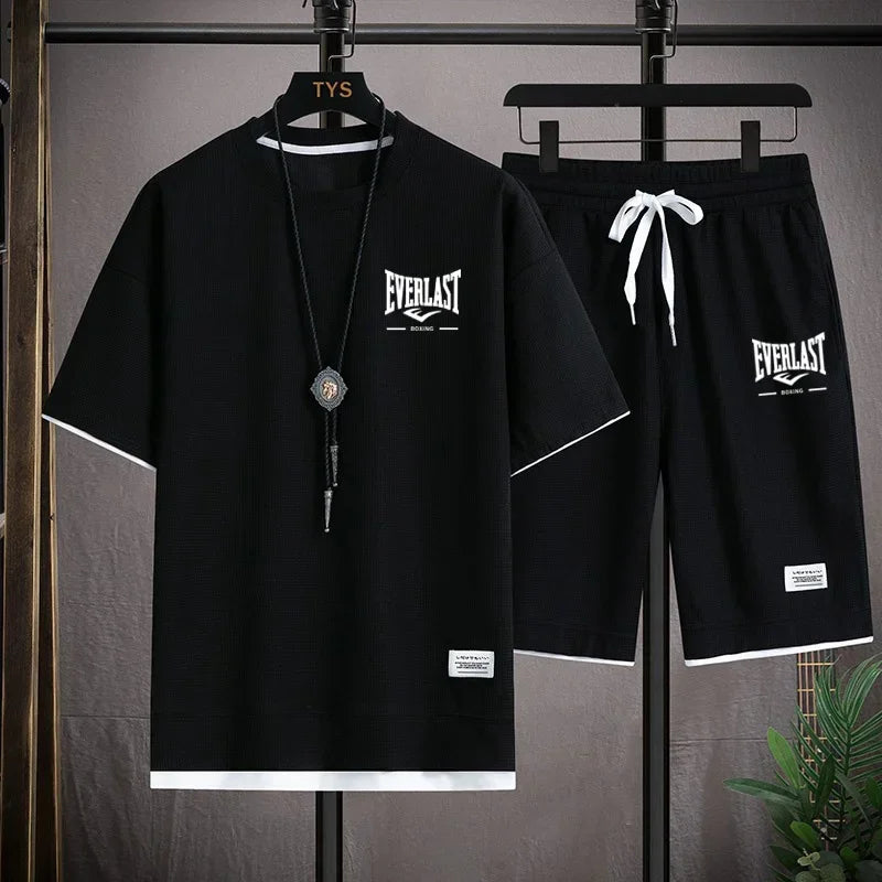 Completo estivo uomo EVERLAST – Stile sportivo e comfort Completo coordinato da uomo firmato EVERLAST