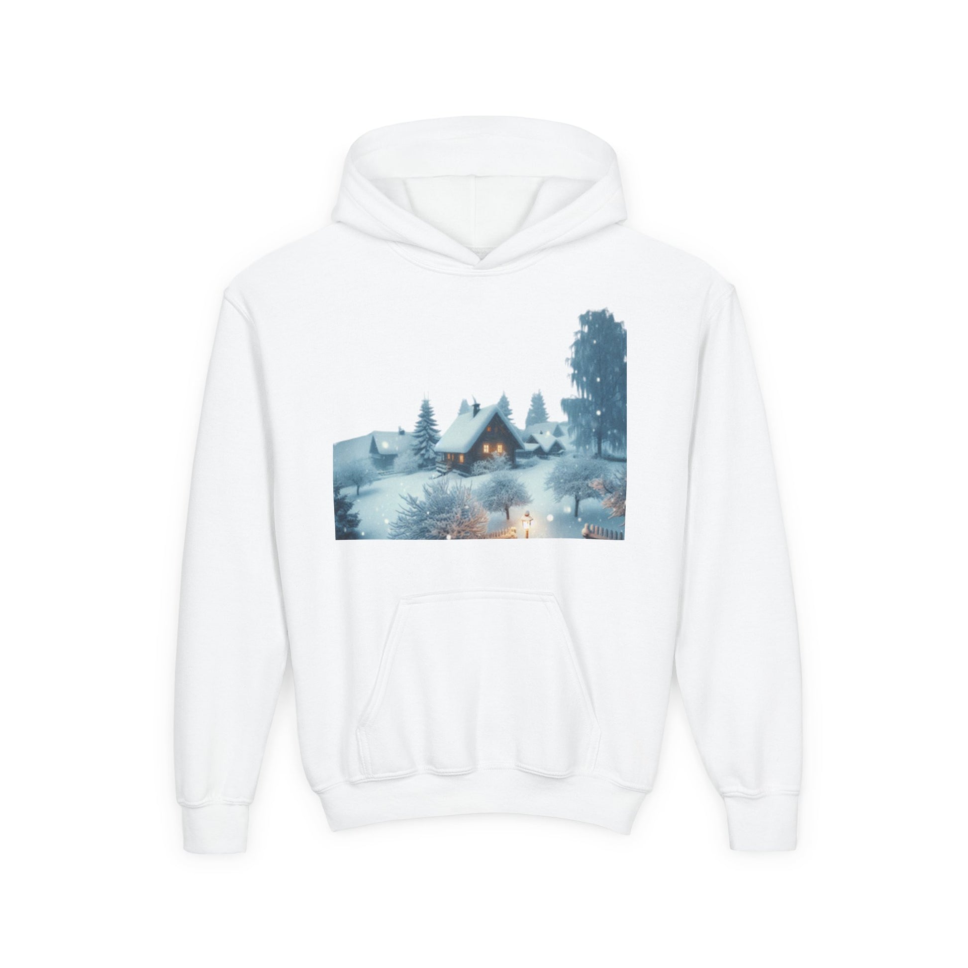 Winter Wonderland Youth Hoodie, Perfect for Christmas Gift, Holiday Comfort