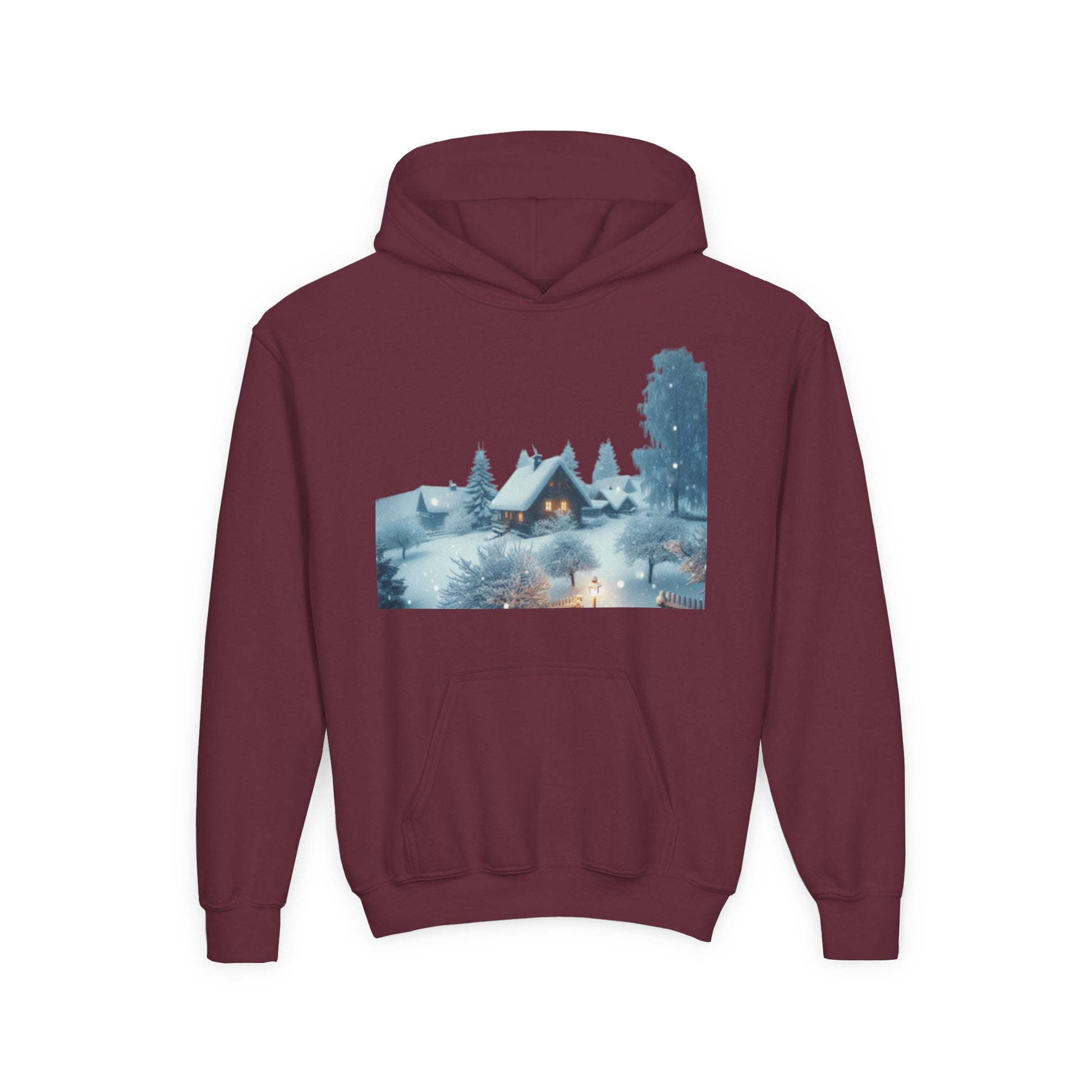 Winter Wonderland Youth Hoodie, Perfect for Christmas Gift, Holiday Comfort