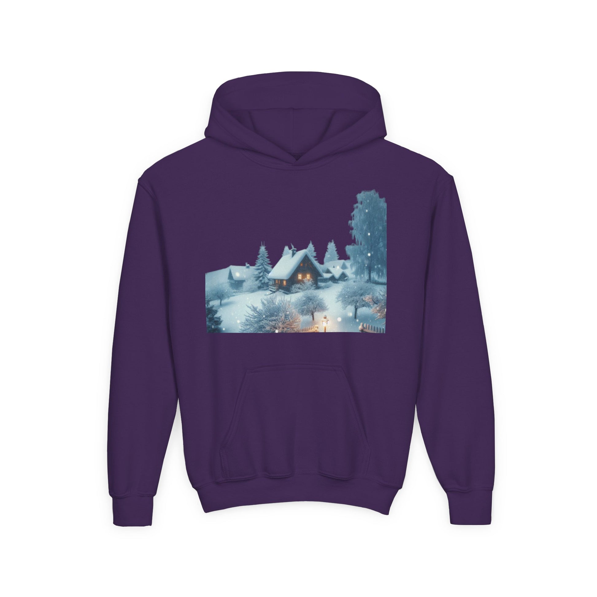 Winter Wonderland Youth Hoodie, Perfect for Christmas Gift, Holiday Comfort