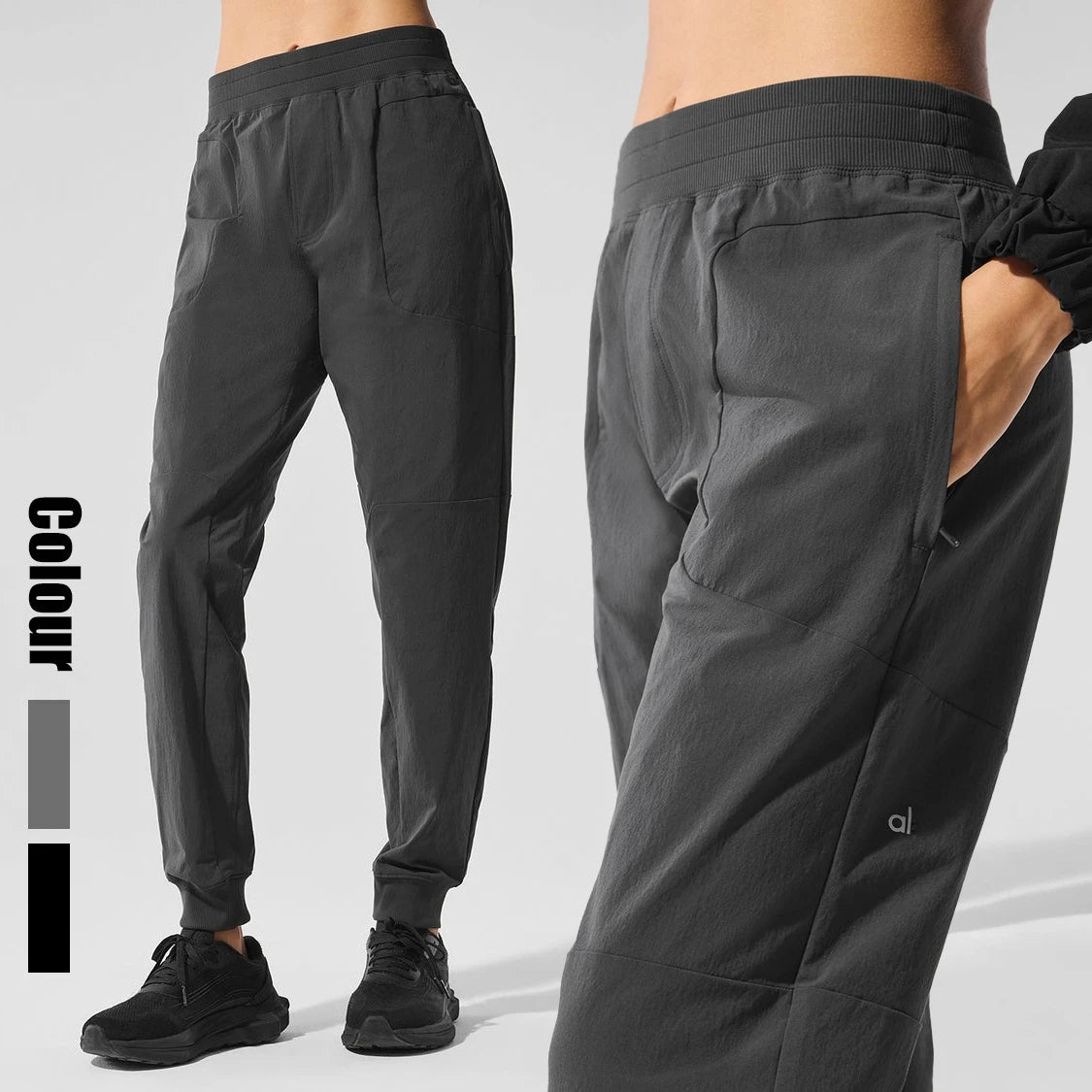 Women Lightweight High Waisted Drawstring Pants Outdoor Fashion Comfortable
