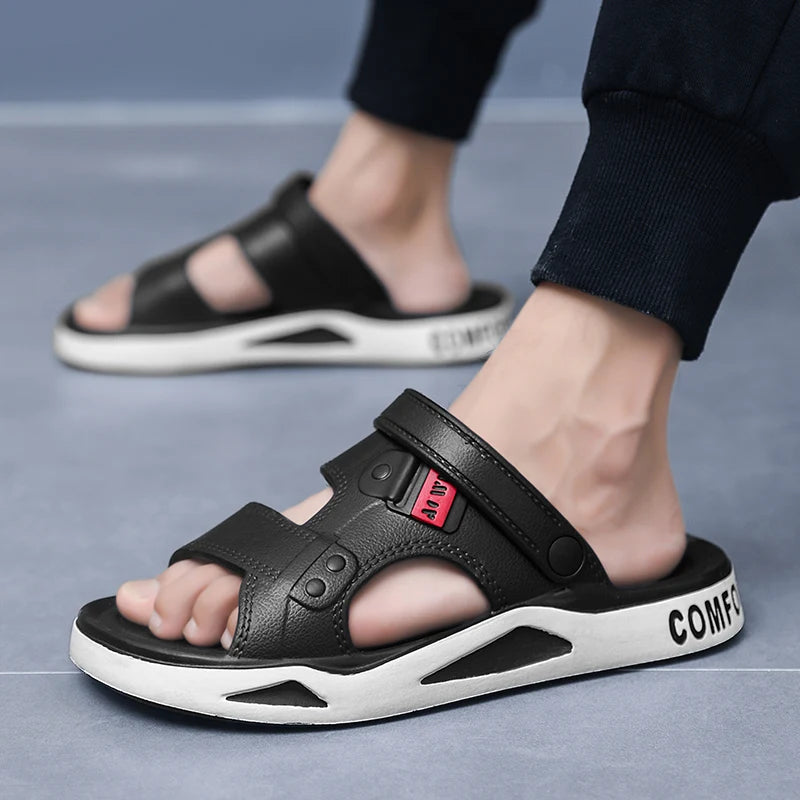 Men's Slippers. EVA Light Adult Thick-soled Beach Shoes