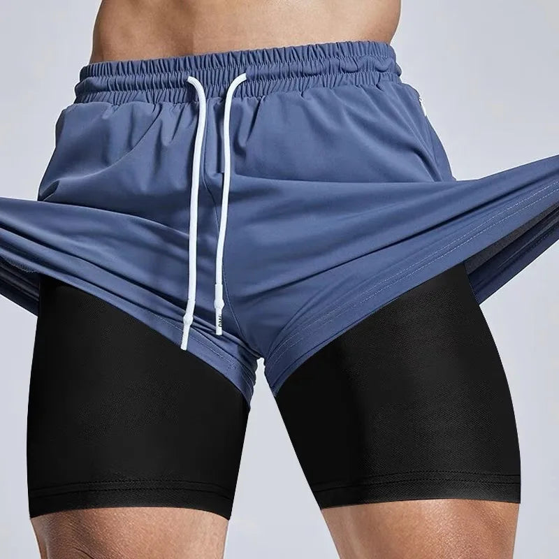 Men's Summer Sports Leggings, Quick Dry Fitness Running Shorts