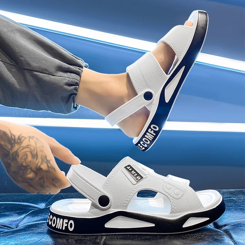 Men's Slippers. EVA Light Adult Thick-soled Beach Shoes