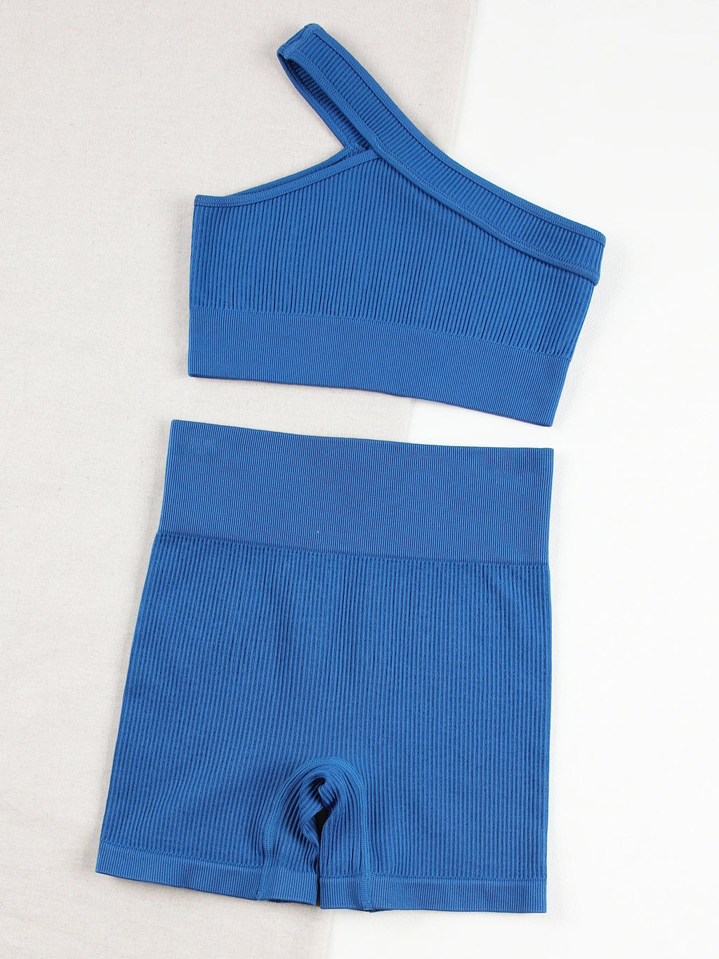 CHRLEISURE Seamless Set Women Fitness Outfit Rib Yoga Suit Running Bra without Pad. Sportswear